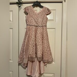 Pink Glittery Animal Print Dress